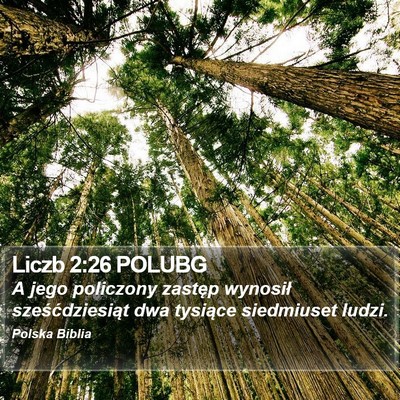 Liczb 2:26 POLUBG Bible Verse Image
