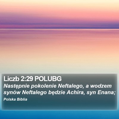 Liczb 2:29 POLUBG Bible Verse Image