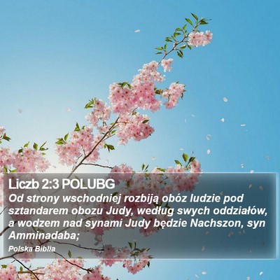 Liczb 2:3 POLUBG Bible Verse Image