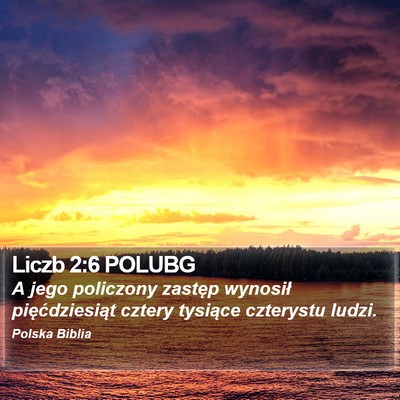 Liczb 2:6 POLUBG Bible Verse Image