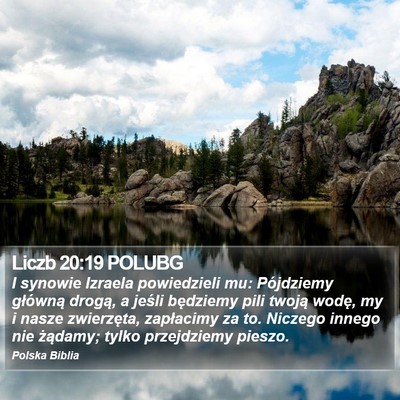 Liczb 20:19 POLUBG Bible Verse Image