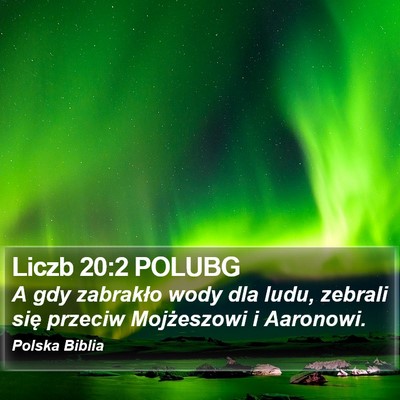 Liczb 20:2 POLUBG Bible Verse Image