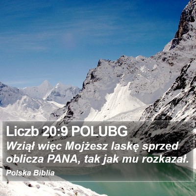 Liczb 20:9 POLUBG Bible Verse Image
