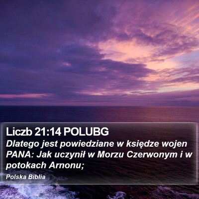 Liczb 21:14 POLUBG Bible Verse Image