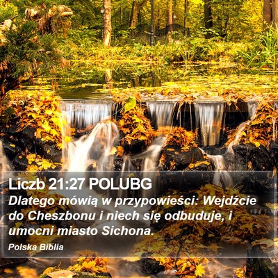 Liczb 21:27 POLUBG Bible Verse Image