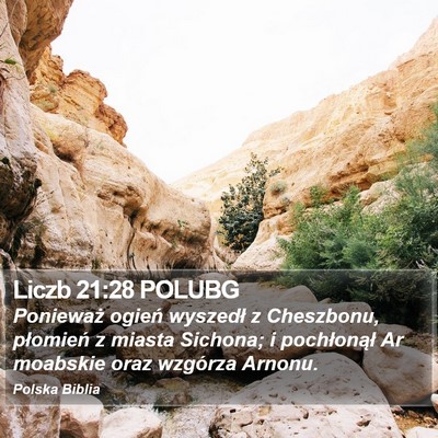 Liczb 21:28 POLUBG Bible Verse Image