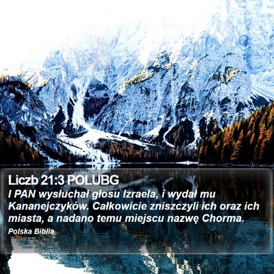 Liczb 21:3 POLUBG Bible Verse Image