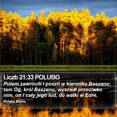 Liczb 21:33 POLUBG Bible Verse Image