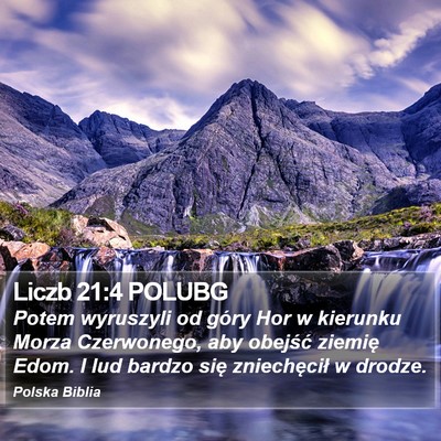 Liczb 21:4 POLUBG Bible Verse Image