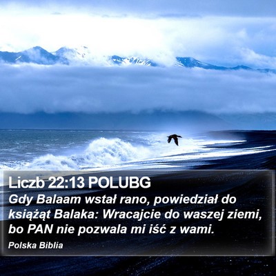 Liczb 22:13 POLUBG Bible Verse Image