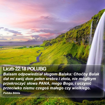 Liczb 22:18 POLUBG Bible Verse Image