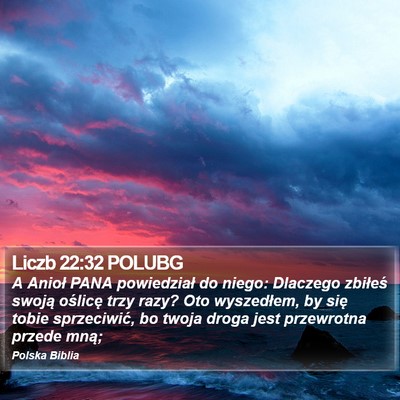 Liczb 22:32 POLUBG Bible Verse Image