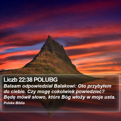 Liczb 22:38 POLUBG Bible Verse Image