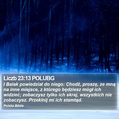Liczb 23:13 POLUBG Bible Verse Image