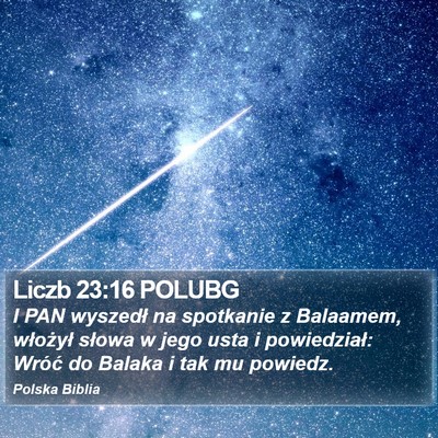 Liczb 23:16 POLUBG Bible Verse Image