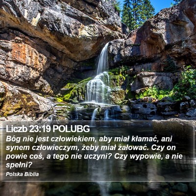 Liczb 23:19 POLUBG Bible Verse Image