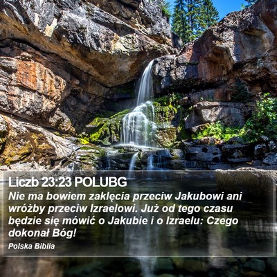 Liczb 23:23 POLUBG Bible Verse Image