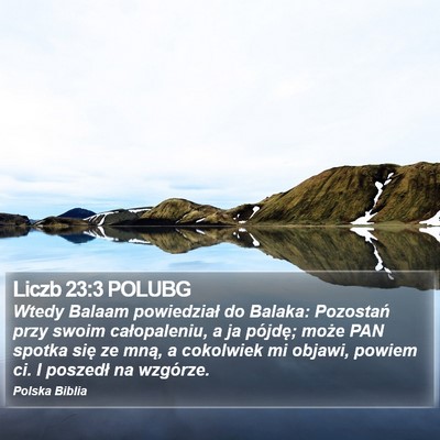 Liczb 23:3 POLUBG Bible Verse Image