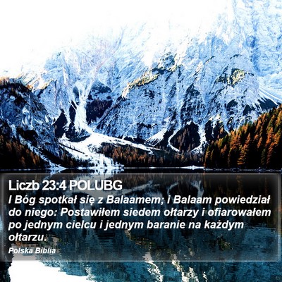 Liczb 23:4 POLUBG Bible Verse Image