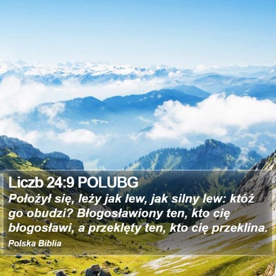 Liczb 24:9 POLUBG Bible Verse Image