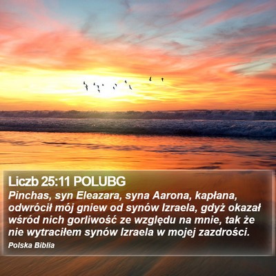 Liczb 25:11 POLUBG Bible Verse Image