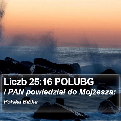 Liczb 25:16 POLUBG Bible Verse Image