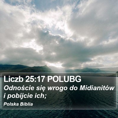 Liczb 25:17 POLUBG Bible Verse Image