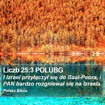 Liczb 25:3 POLUBG Bible Verse Image