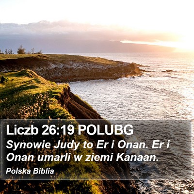 Liczb 26:19 POLUBG Bible Verse Image