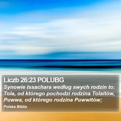 Liczb 26:23 POLUBG Bible Verse Image