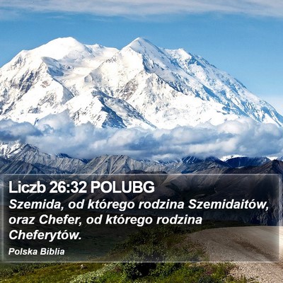Liczb 26:32 POLUBG Bible Verse Image