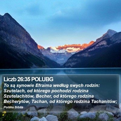 Liczb 26:35 POLUBG Bible Verse Image