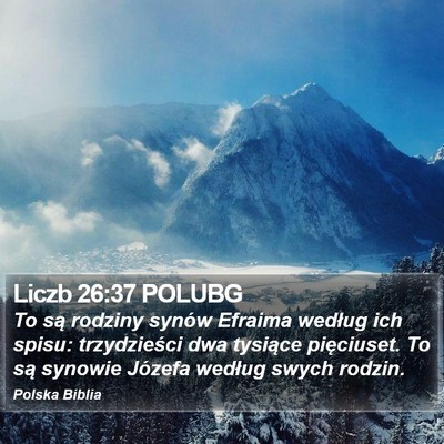 Liczb 26:37 POLUBG Bible Verse Image