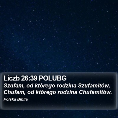 Liczb 26:39 POLUBG Bible Verse Image