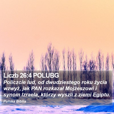 Liczb 26:4 POLUBG Bible Verse Image