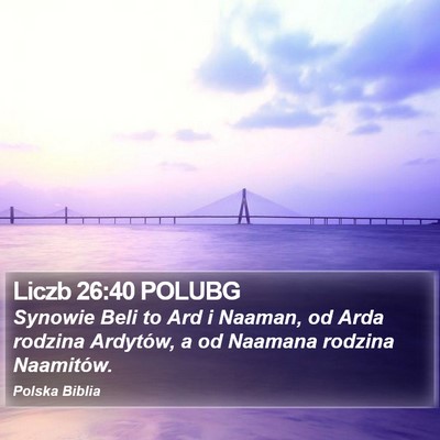 Liczb 26:40 POLUBG Bible Verse Image