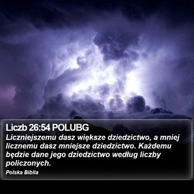 Liczb 26:54 POLUBG Bible Verse Image