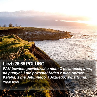 Liczb 26:65 POLUBG Bible Verse Image