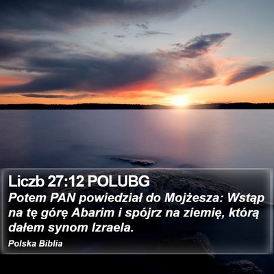 Liczb 27:12 POLUBG Bible Verse Image