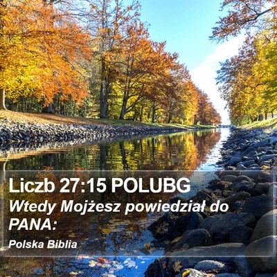 Liczb 27:15 POLUBG Bible Verse Image