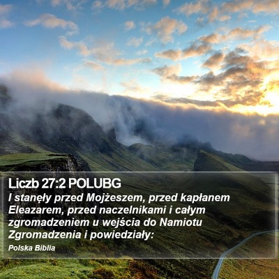 Liczb 27:2 POLUBG Bible Verse Image