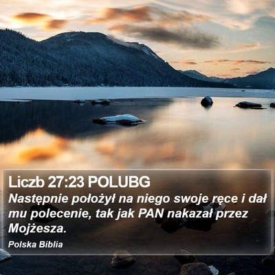 Liczb 27:23 POLUBG Bible Verse Image