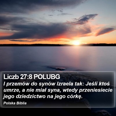 Liczb 27:8 POLUBG Bible Verse Image