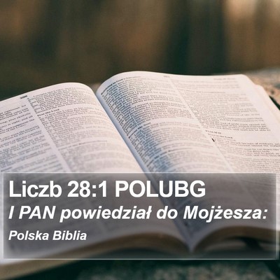 Liczb 28:1 POLUBG Bible Verse Image