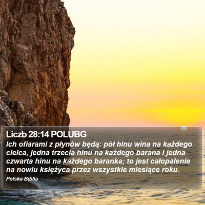 Liczb 28:14 POLUBG Bible Verse Image