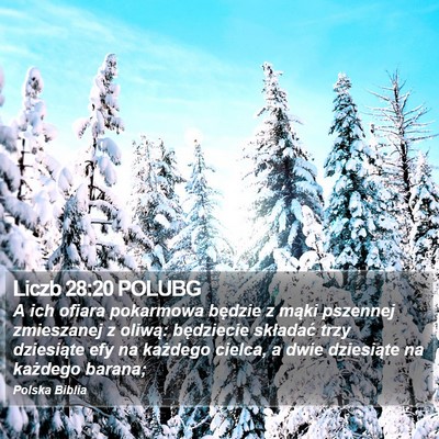Liczb 28:20 POLUBG Bible Verse Image