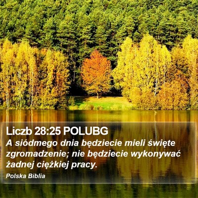 Liczb 28:25 POLUBG Bible Verse Image