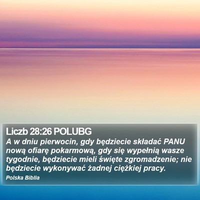 Liczb 28:26 POLUBG Bible Verse Image