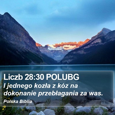 Liczb 28:30 POLUBG Bible Verse Image