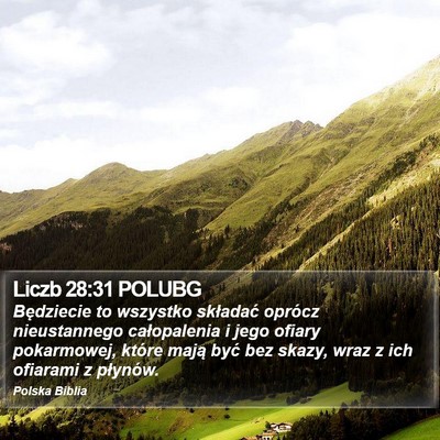 Liczb 28:31 POLUBG Bible Verse Image